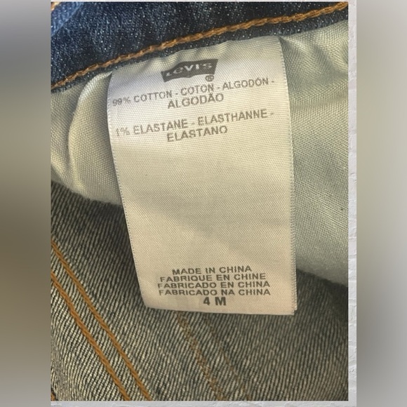 Levi's 515 Women's Jeans Blue Size 4M Boot Cut Flap Pockets Mid Rise 30" Denim - Picture 6 of 9